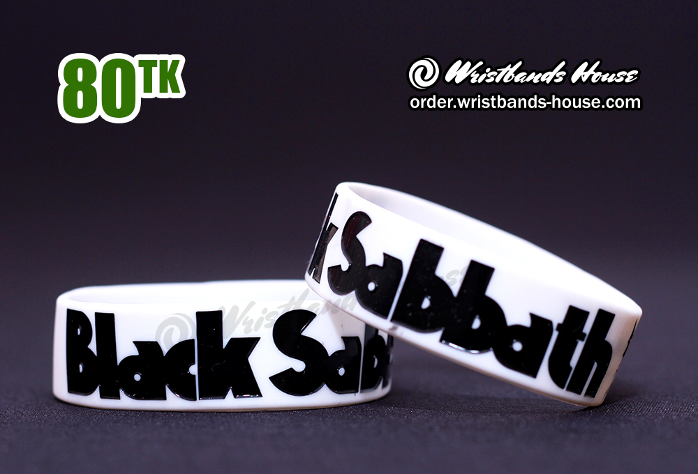 Black Sabbath White 3/4 Inch
